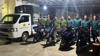 Công an phường biên giới ra quân xử lý thanh thiếu niên gây rối, đánh nhau
