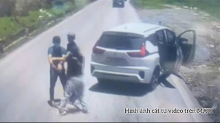 Tạm giữ 2 đối tượng rút súng đe dọa tài xế trên đèo Đá Trắng