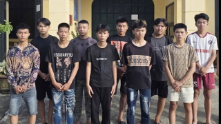 Tạm giữ hình sự 10 đối tượng gây rối trật tự công cộng