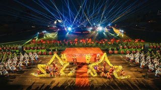 Mãn nhãn màn trình diễn Lễ khai mạc Giải bóng đá Công an, Cảnh sát các nước ASEAN mở rộng