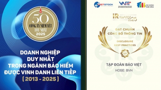 Bảo Việt được vinh danh liên tiếp trong “Danh sách 50 công ty niêm yết tốt nhất Việt Nam” (2013-2025)