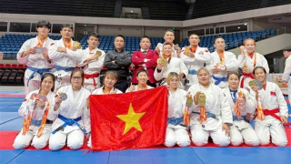 Chiến sĩ Công an TP Cần Thơ giành 2 huy chương tại Giải Vô địch Jujitsu Đông Nam Á 2025