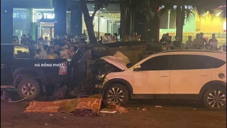 Xe tông liên hoàn ở Hà Nội, 1 người tử vong