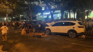 Tài xế ô tô gây tai nạn liên hoàn ở Hà Nội có nồng độ cồn rất cao