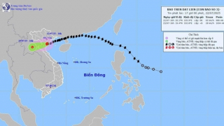 Tâm bão số 3 vẫn mạnh cấp 8, giật cấp 10 tại Ninh Bình - Thanh Hoá