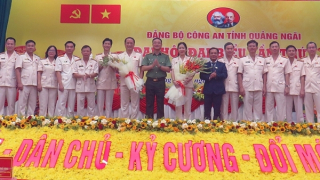 Thứ trưởng Phạm Thế Tùng dự Đại hội Đảng bộ Công an tỉnh Quảng Ngãi