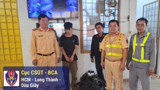 CSGT khống chế tên trộm cáp điện viễn thông