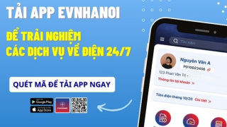 Chủ động theo dõi lượng điện tiêu thụ qua App EVNHANOI