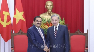 Tổng Bí thư Tô Lâm tiếp Chủ tịch Tập đoàn Adani Ấn Độ