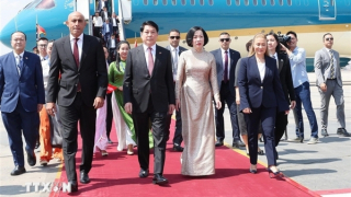 Chủ tịch nước Lương Cường đến Cairo, bắt đầu chuyến thăm Cộng hòa Ai Cập