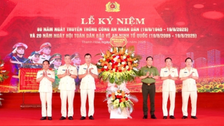 Lực lượng Công an có những đóng góp đặc biệt quan trọng cho thành tựu phát triển của tỉnh Thanh Hoá