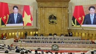 Chủ tịch nước Lương Cường phát biểu chính sách tại Quốc hội Angola