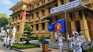 Trang trọng lễ thượng cờ kỷ niệm 58 năm Ngày thành lập ASEAN