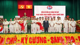 Thứ trưởng Phạm Thế Tùng dự Đại hội Đảng bộ Công an TP Huế