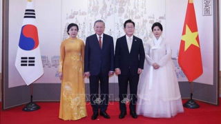 Lễ đón Tổng Bí thư Tô Lâm và Phu nhân thăm cấp nhà nước Đại Hàn Dân Quốc