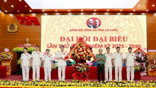 Thứ trưởng Đặng Hồng Đức dự Đại hội Đảng bộ Công an tỉnh Lai Châu