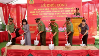 Lạng Sơn: Khởi công xây nhà “nghĩa tình đồng đội” cho cán bộ Công an xã khó khăn về nhà ở