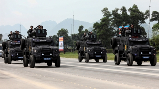 Mãn nhãn khối phương tiện đặc chủng của lực lượng Công an tham gia A80