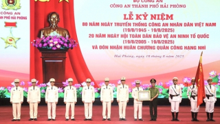 Công an TP Hải Phòng đón nhận Huân chương quân công hạng Nhì