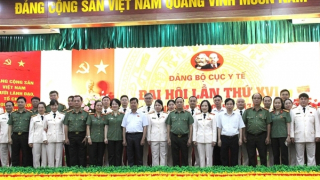 Thứ trưởng Đặng Hồng Đức dự Đại hội Đảng bộ Cục Y tế Bộ Công an