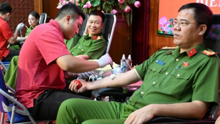 Cục Cảnh sát hình sự tham gia hiến máu tình nguyện “Một giọt máu cho đi – Một cuộc đời ở lại”