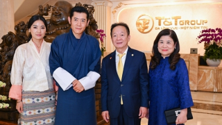 Quốc vương Bhutan và Hoàng hậu tới thăm Tập đoàn T&T Group