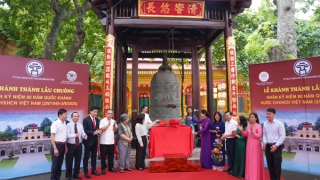 Tu bổ và bàn giao lầu chuông tại Khu di sản Trung tâm Hoàng thành Thăng Long - Hà Nội