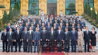 Chủ tịch nước tiếp Trưởng Ban Thanh niên Đảng Dân chủ tự do Nhật Bản