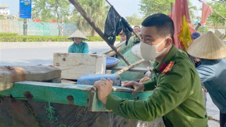 Công an phường Sầm Sơn: Chủ động, quyết liệt ứng phó cơn bão số 5