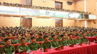 Tập huấn công tác bảo đảm ANTT Lễ kỷ niệm A80 cho hơn 1700 học viên các trường CAND