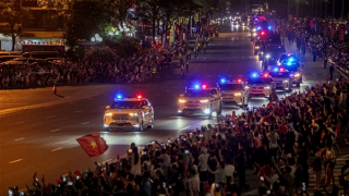 Cảnh sát dẫn đoàn Hà Nội trong những ngày tháng Tám đặc biệt