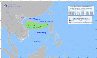 Áp thấp nhiệt đới đã vào biển Đông, hướng thẳng miền Trung