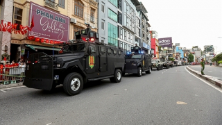 Cận cảnh phương tiện đặc chủng của lực lượng Công an tham gia sơ duyệt A80