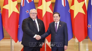 Chủ tịch Quốc hội Trần Thanh Mẫn hội đàm với Chủ tịch Quốc hội New Zealand