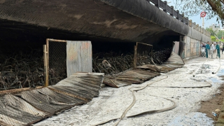 Kiểm tra an toàn, kết cấu cầu Vĩnh Tuy sau vụ cháy bãi để xe dưới gầm cầu