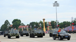 Cận cảnh khối diễu binh hùng hậu của lực lượng CAND tại Lễ tổng duyệt