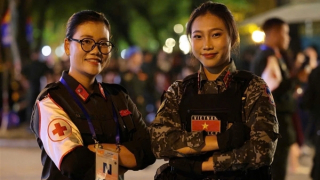 Nữ sĩ quan Cảnh sát cơ động 4 tháng xa con phục vụ A80