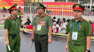 Ghi nhận ở Công an phường Từ Liêm - nơi tập trung nhiều sự kiện của Đại lễ A80