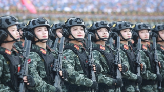 Vinh dự, tự hào với nhịp bước của người chiến sĩ CAND giữa Quảng trường lịch sử