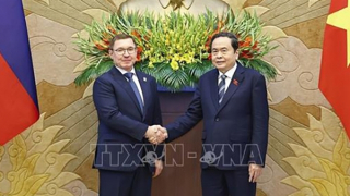 Chủ tịch Quốc hội Trần Thanh Mẫn tiếp Phó Chủ tịch thứ nhất Hội đồng Liên bang Quốc hội Nga