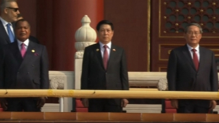 Chủ tịch nước Lương Cường dự Lễ duyệt binh kỷ niệm 80 năm chiến thắng phátxít