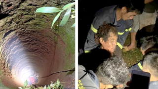 Cứu nạn người bị rớt xuống giếng sâu hơn 20 mét