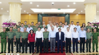 Bộ Chính trị làm việc với Ban Thường vụ Đảng ủy Công an Trung ương