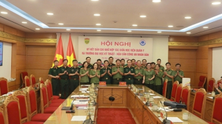 Trường Đại học Kỹ thuật-Hậu cần CAND và Học viện Quân y ký kết Biên bản hợp tác