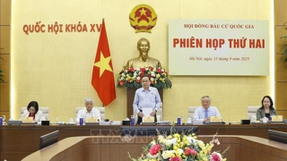 Chủ tịch Quốc hội Trần Thanh Mẫn chủ trì Phiên họp thứ hai Hội đồng Bầu cử quốc gia