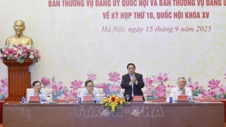 Hội nghị Ban Thường vụ Đảng ủy Quốc hội và Ban Thường vụ Đảng ủy Chính phủ