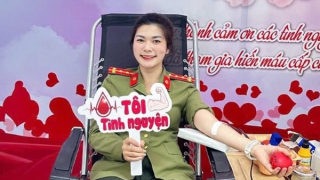 CBCS Công an tỉnh Cao Bằng kịp thời hiến máu cứu người