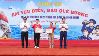 Lan toả tình yêu biển đảo từ cuộc thi “Em yêu biển đảo quê hương” tại xã Bình Minh