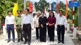 Khánh thành 4 cây cầu nông thôn ở Vĩnh Long