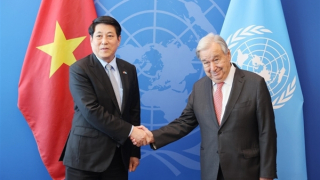 Chủ tịch nước Lương Cường gặp Tổng Thư ký Liên hợp quốc António Guterres
